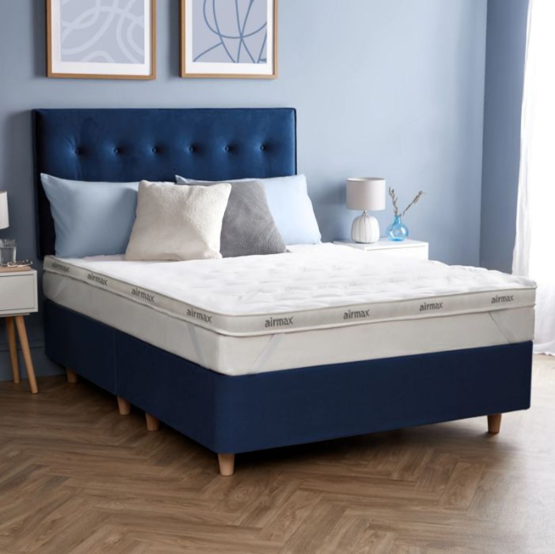 Silentnight, Silentnight Airmax 8cm Mattress Topper (KINGSIZE) (200cm L x 150cm W) - RRP £55.99 (