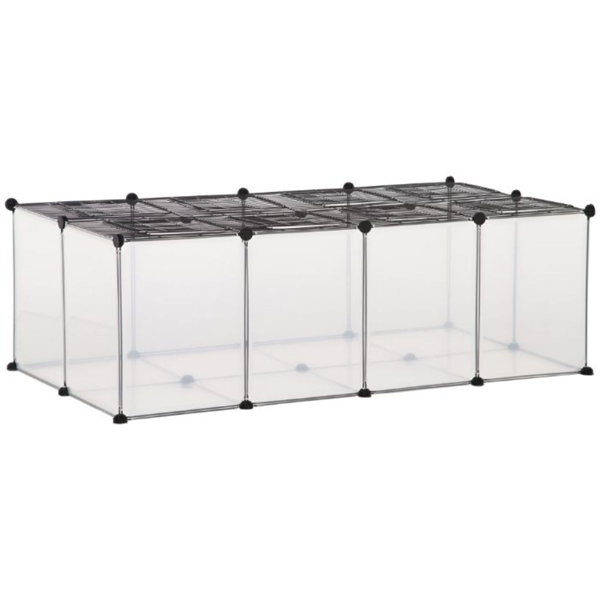 PawHut,Small Animal Cage (45cm H x 140cm W x 70cm D) (OBXG1584) RRP -£36.99 (27485/15 -GCQQ5131)