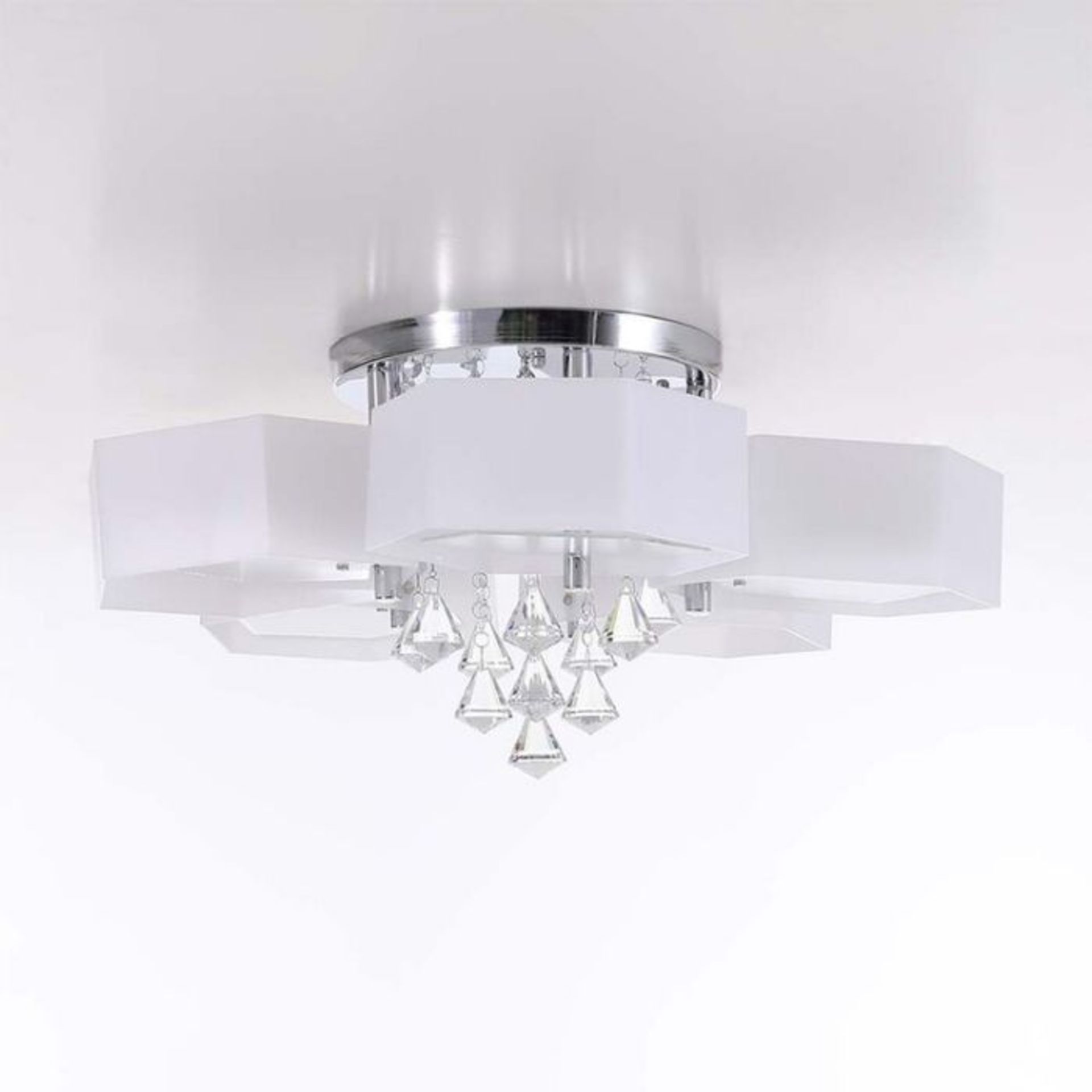 Mercer41, Huston 5-Light 75Cm Semi Flush Mount (CHROME) - RRP£222.99(HGKS4455 - 26324/1)