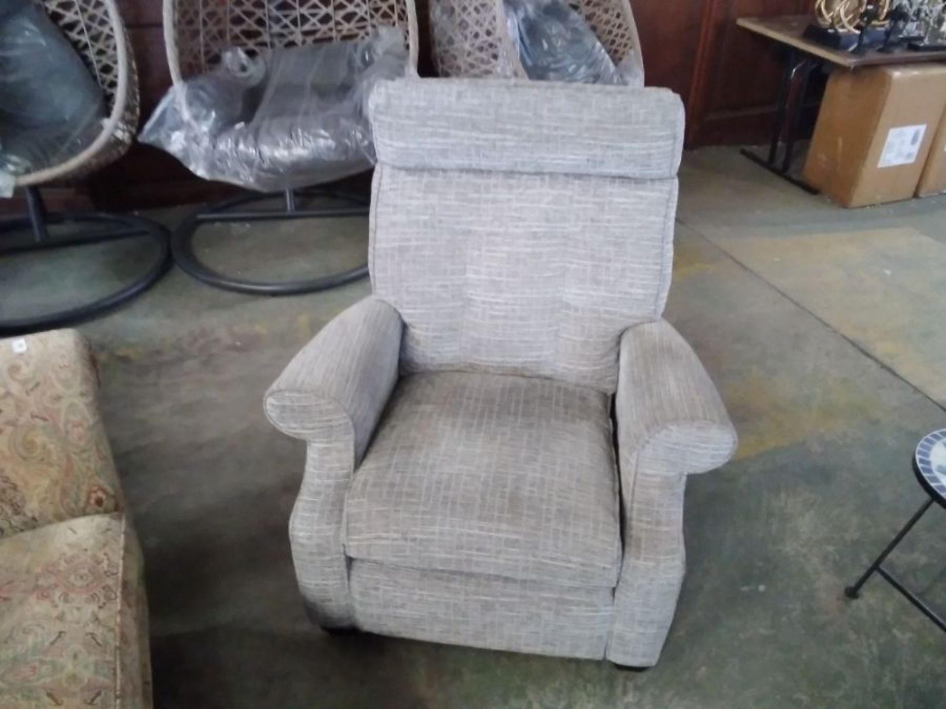 GREY PATTERN ELECTRIC RECLINING CHAIR (TROO2669 -