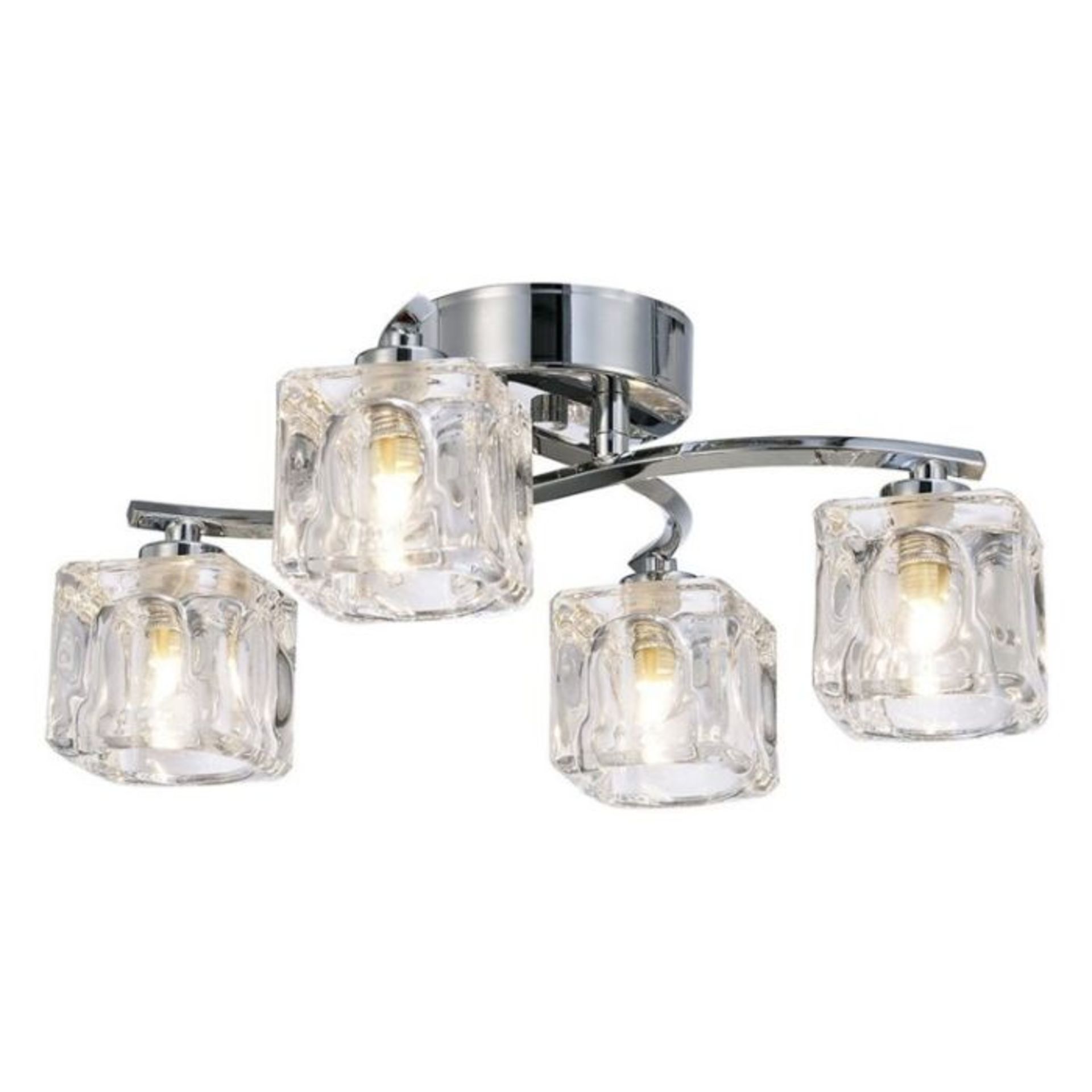 Metro Lane, McMillian 4-Light Semi Flush Mount (CHROME) - RRP £51.99 (HJMF1300 - 28196/11)