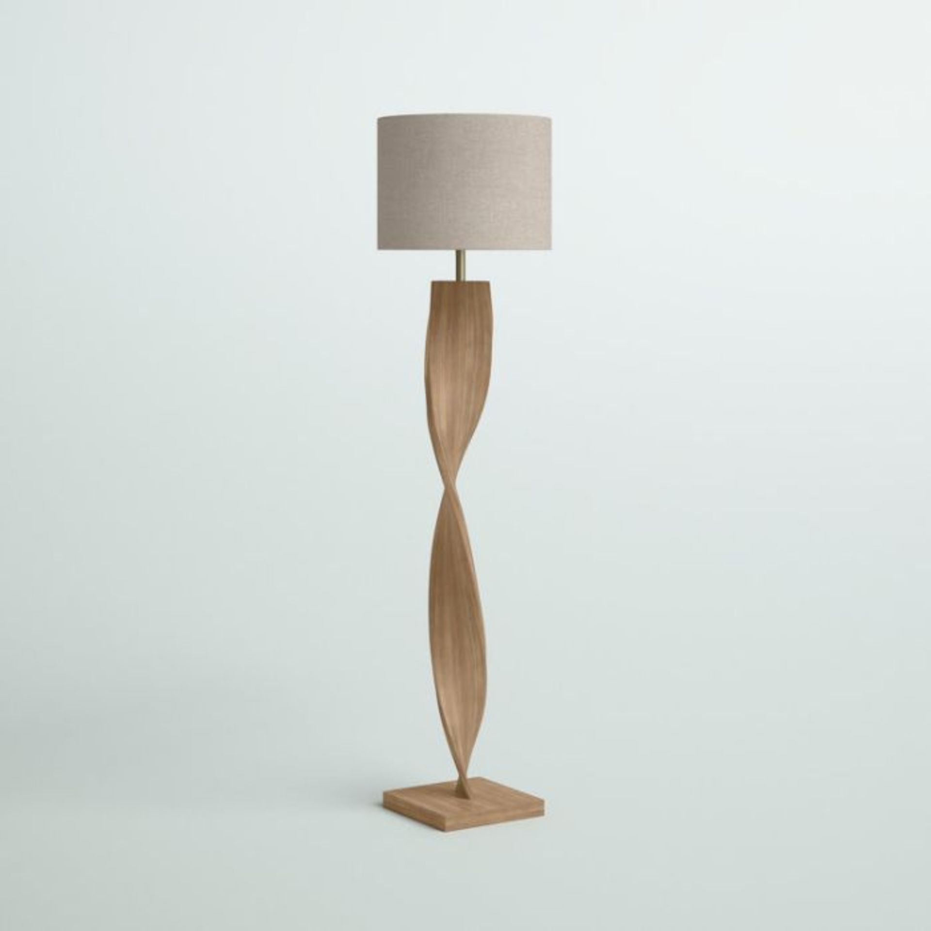 Fernleaf, Anais 160cm Standard Floor Lamp (WOOD BASE) (SHADE NOT INCLUDED) - RRP £99.99 (N/A -