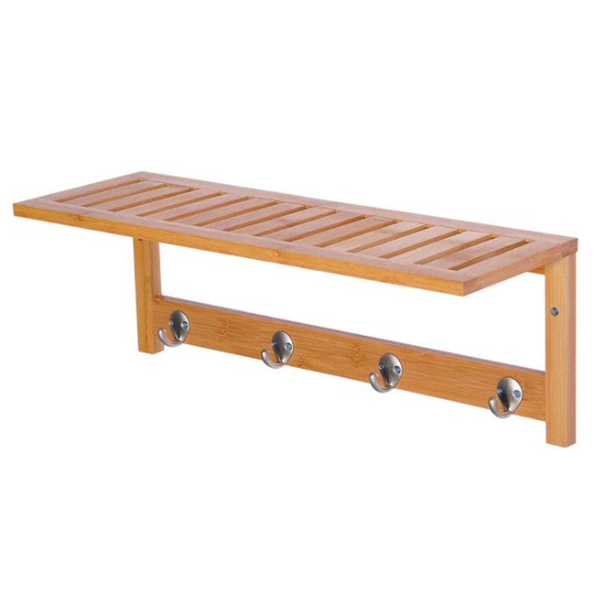 Highland Dunes, Naugatuck Wall Mounted Coat Rack (WOOD) (20cm H X 50cm W X 17cm D) - RRP £18.99 (