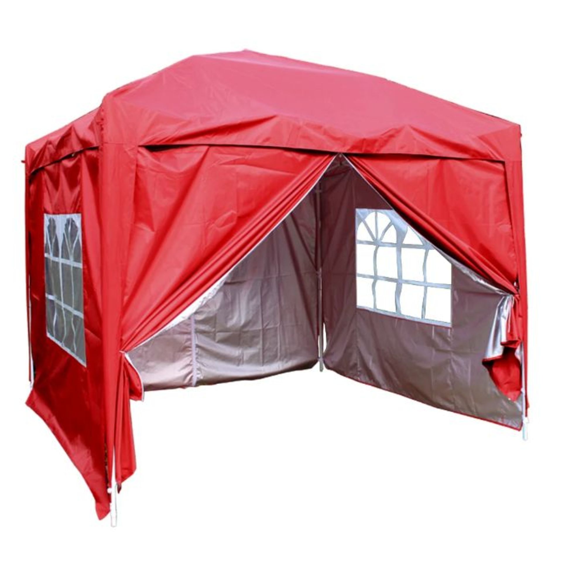Dakota Fields, 2.5 X 2.5M Pop Up Gazebo Top Cover Replacement Only (RED) RRP -£129.99 (27536/14 -GEE