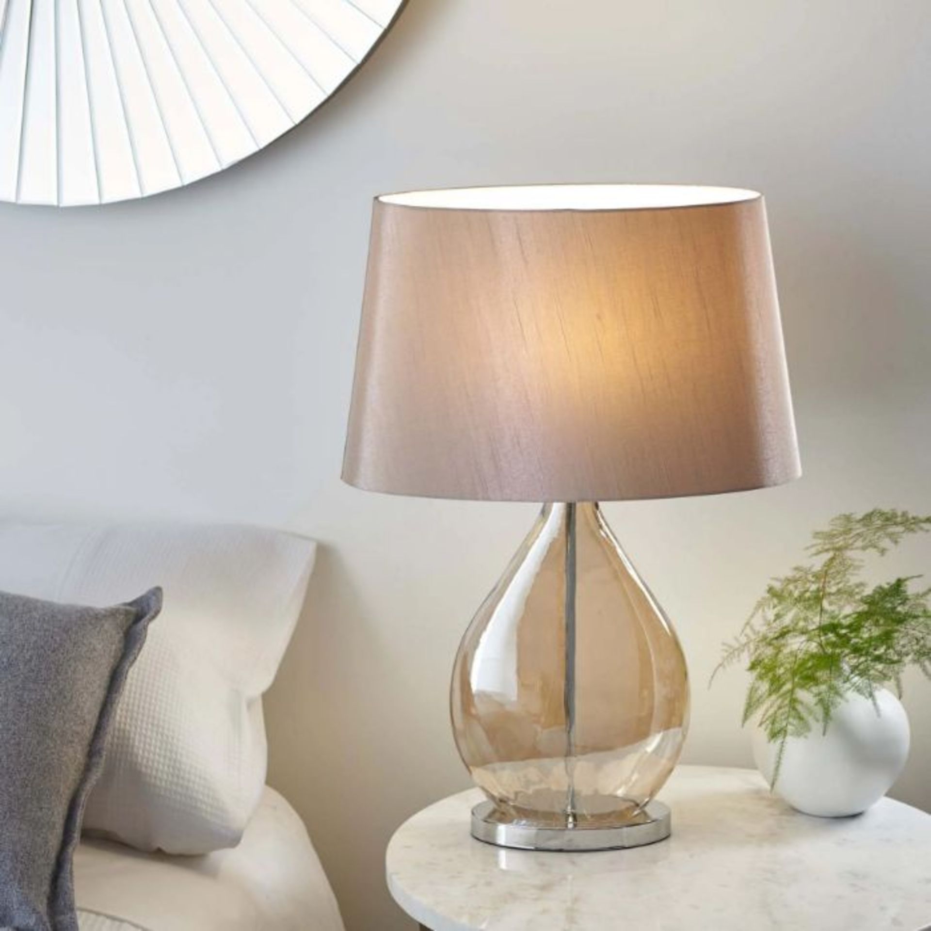 Fairmont Park, New Hartford 58.5Cm Table Lamp (GOLD/GLASS BASE) - RRP £63.99 (UEL11286 - 28101/12)