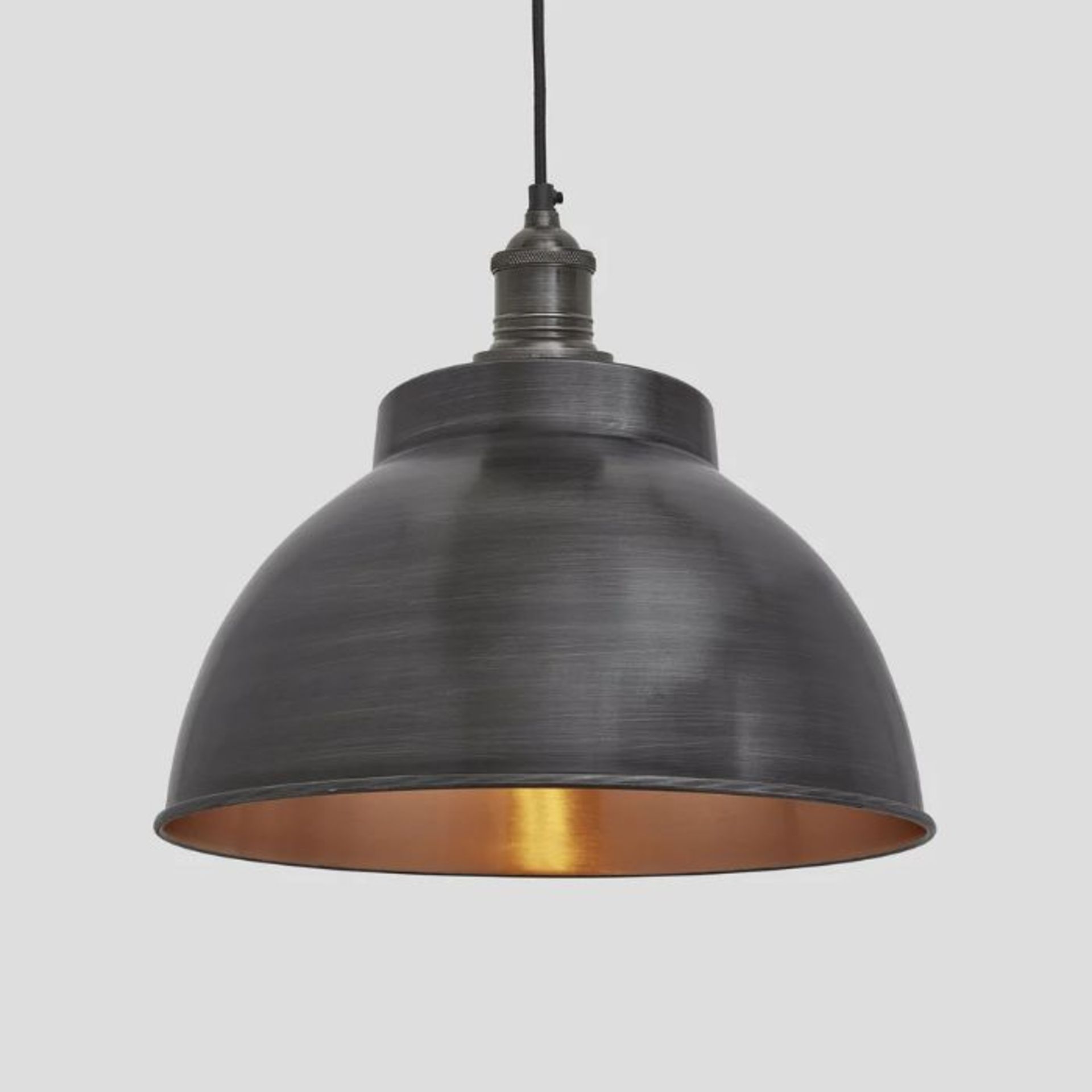 Brooklyn 1 - Light Dome Pendant (PEWTER) (VILE1056) - Image 2 of 2