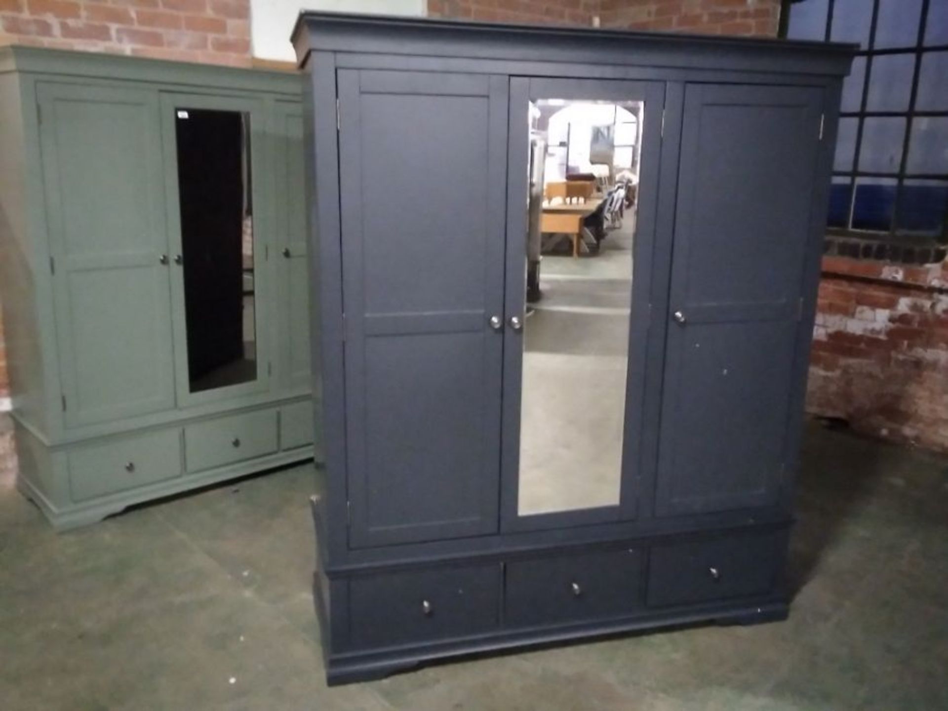 FLORENCE MIDNIGHT BLUE TRIPLE WARDROBE (DAMAGED