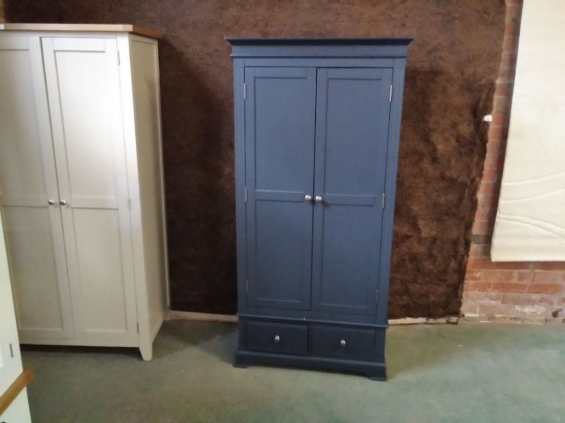 BANBURY BLUE PAINTED DOUBLE WARDROBE