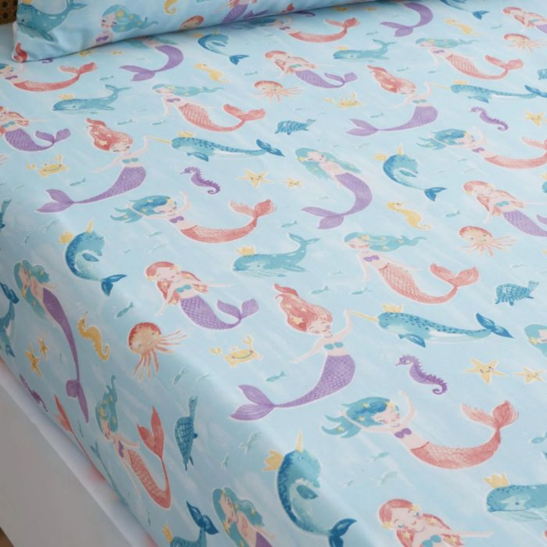 Brinsmead Polycotton Fitted Bed Sheet By Zoomie Kids (SMALL SINGLE 2'6) (BXDL1128 - 26198/71)