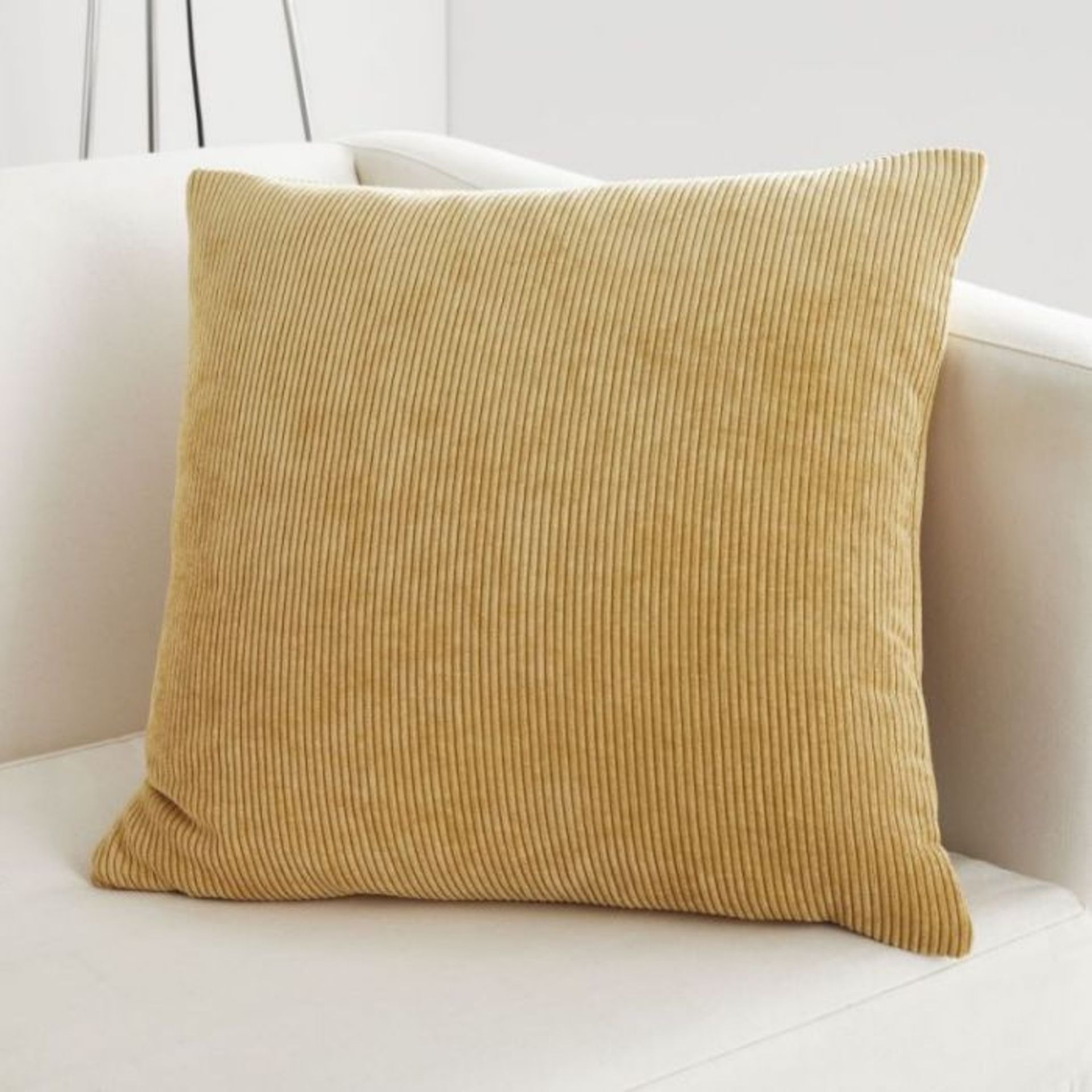 Kilbride Cord Chenille Cushion Cover (43cm) (OCHRE)