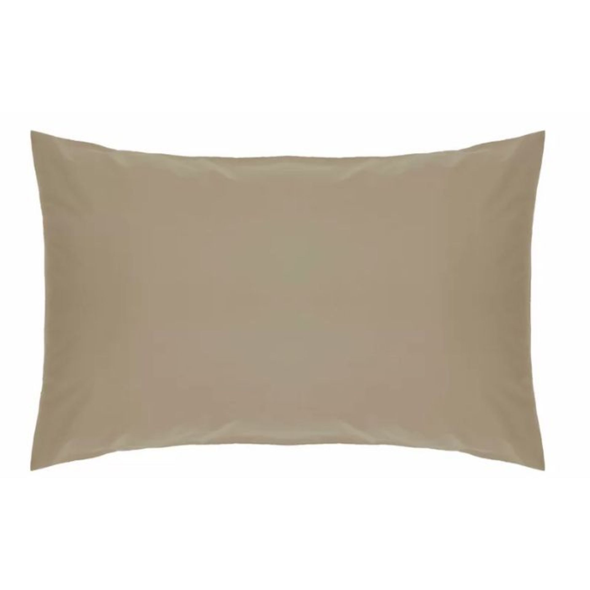 Plain Cotton Blend Percale Housewife Pillowcase (50cm x 75cm) (WALNUT WHIP) (BOUR2280)