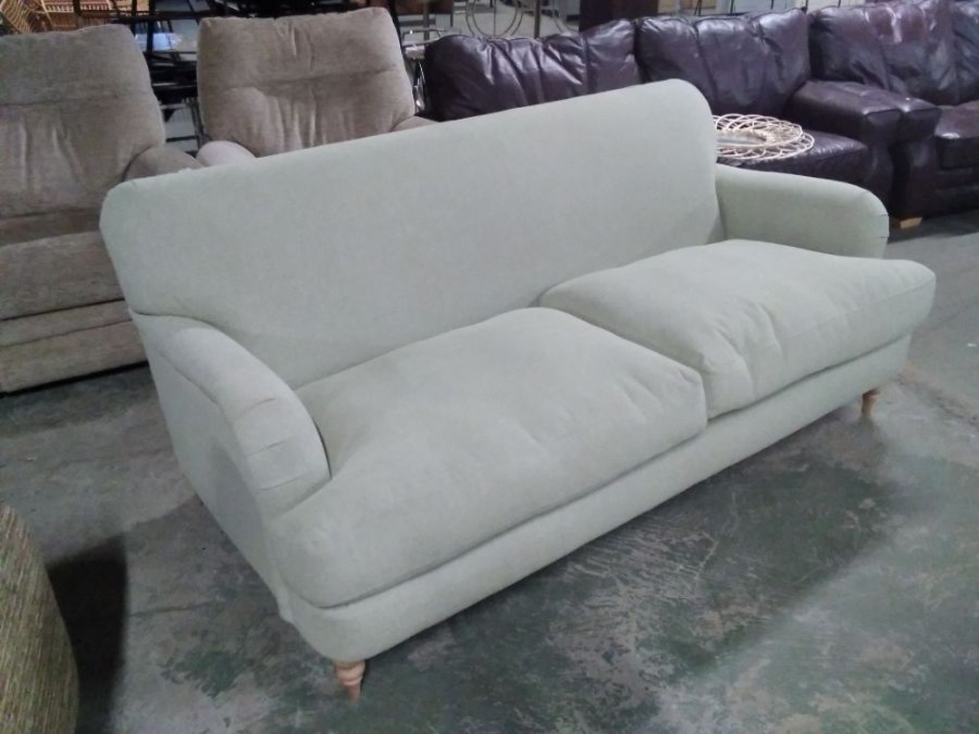 GREEN FABRIC 3 SEATER SOFA (TROO2806-WO1208402)