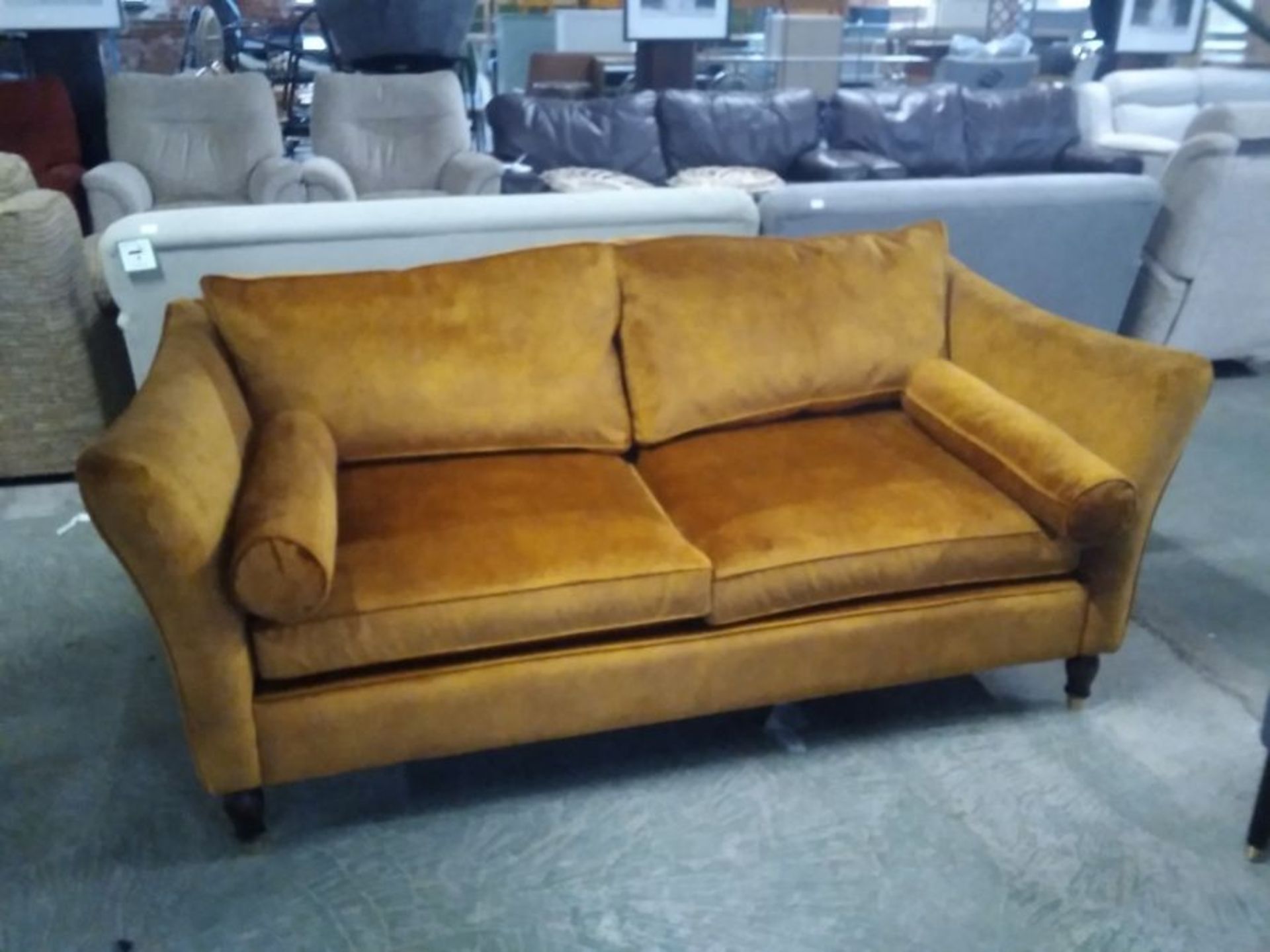 GOLD VELVET 2 SEATER SOFA (TROOO332-WO1277623)