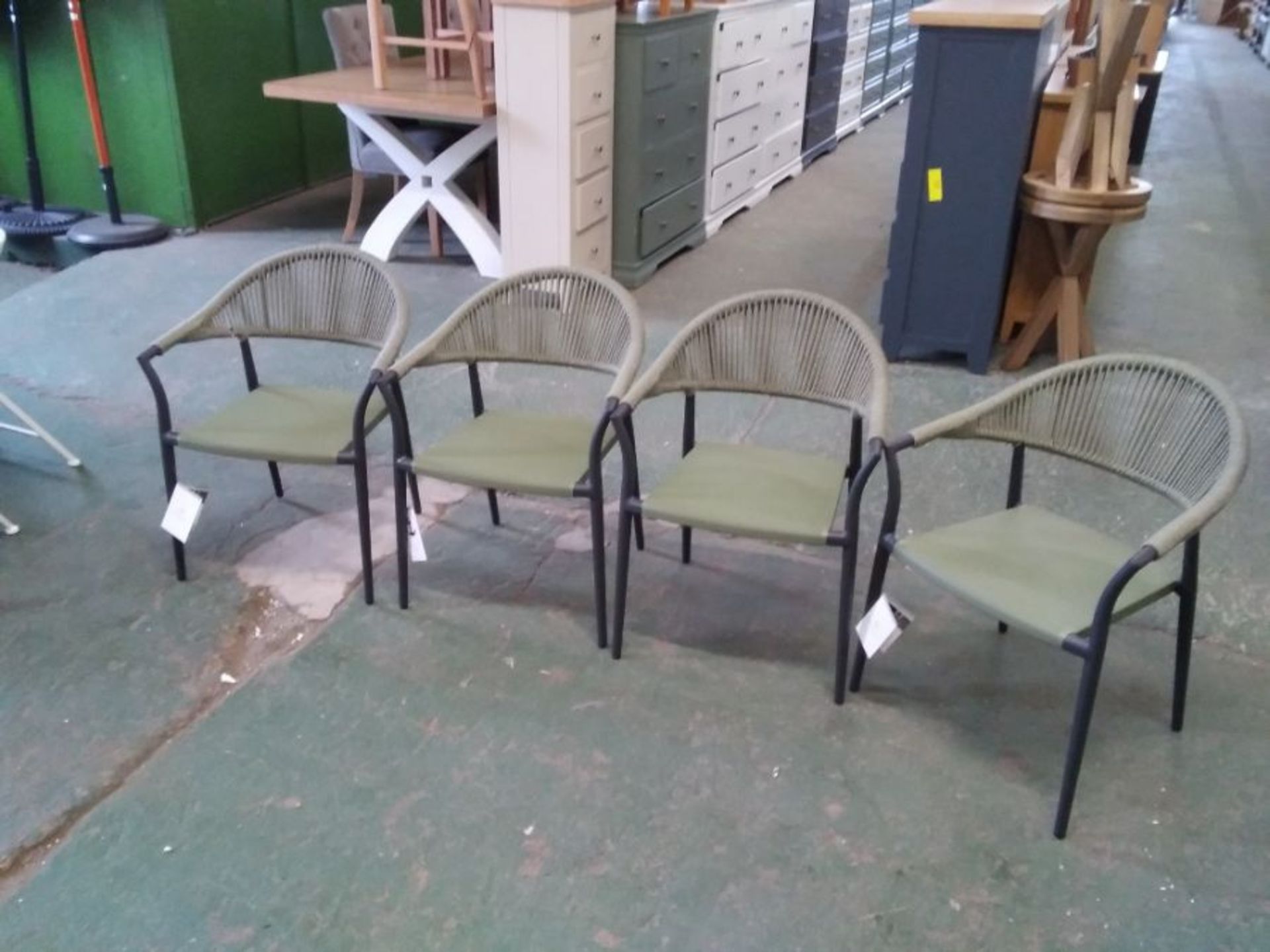 Cloverly set of 4 garden chairs