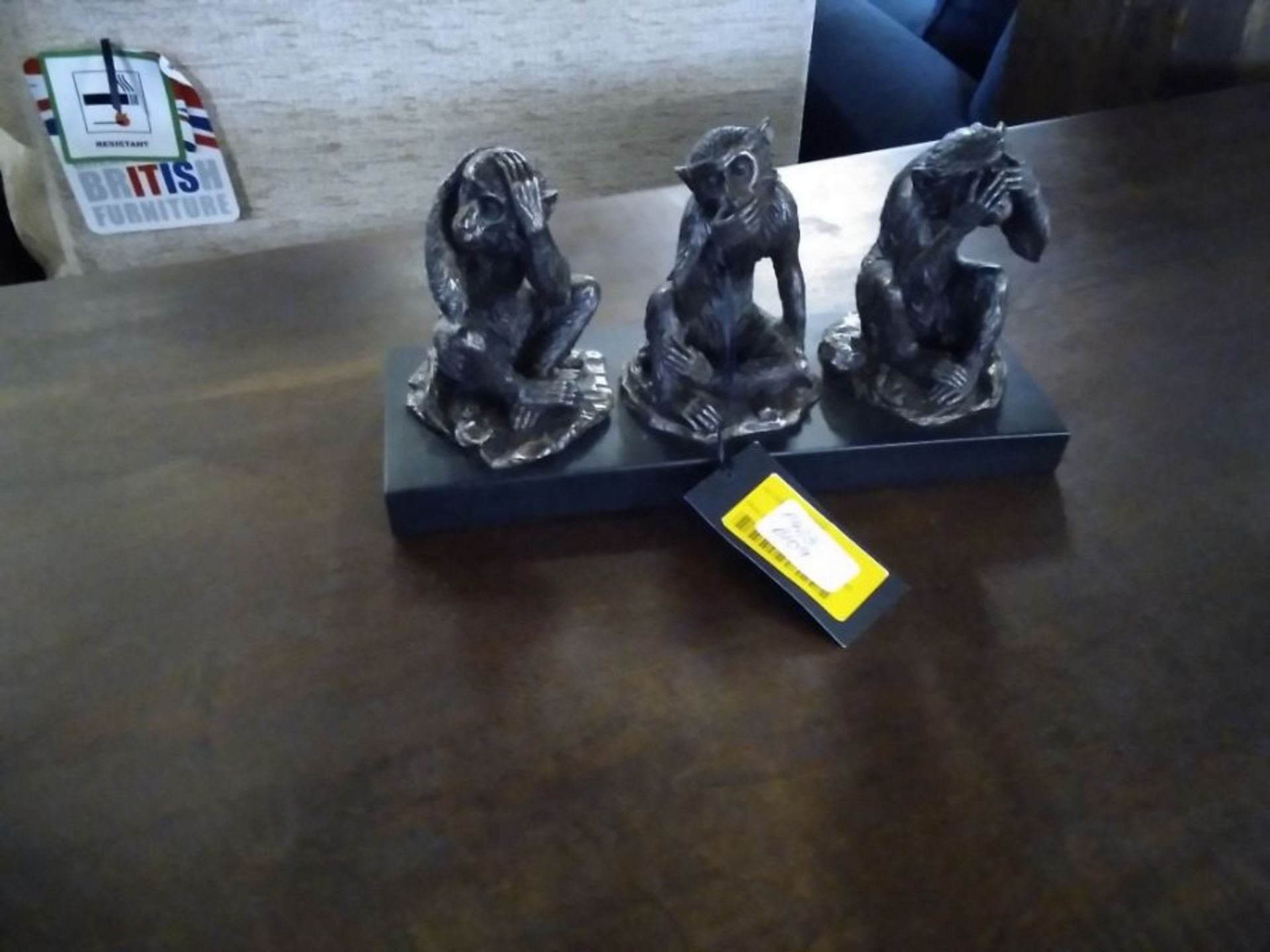 Millbeck Bronze Finish Wise Monkeys Sculpture (B/109 -423 -702545)