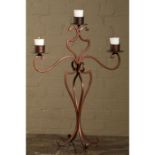 BRONZE4 3 ARM CANDLABRA (FOR CANDLES )60X 44 CM (B
