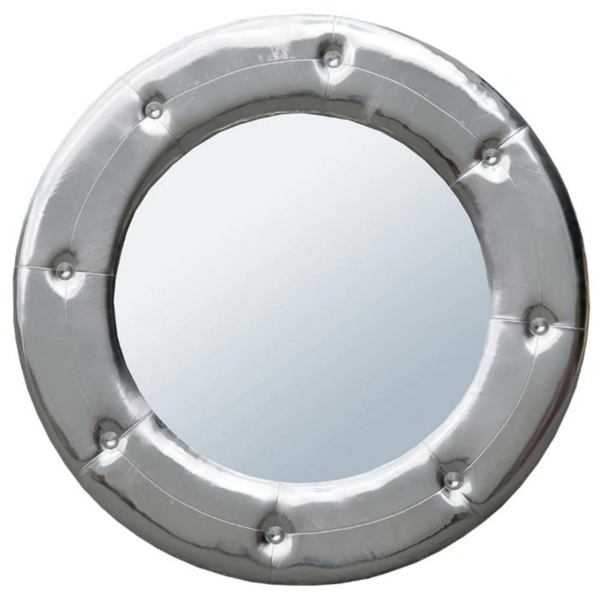 SILVER ROUND MIRROR(90CM X 90CM)