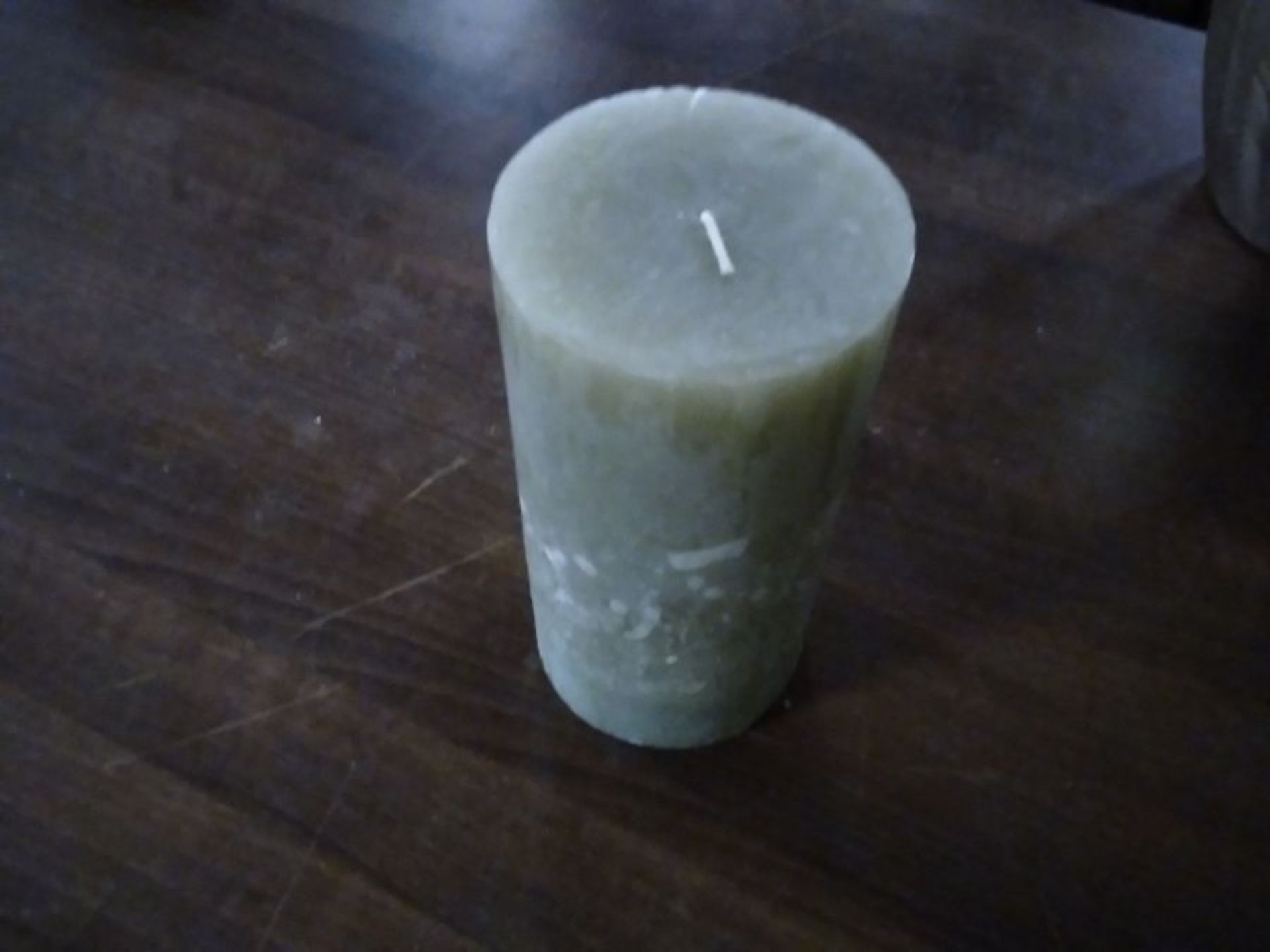 Blue Rustica Pillar Candle 10x20cm (B/159 -424 -702995)