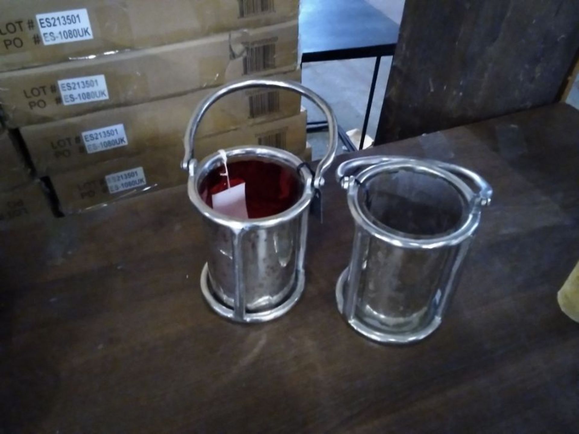 2 X CANDLE LANTERNS (FAULTY