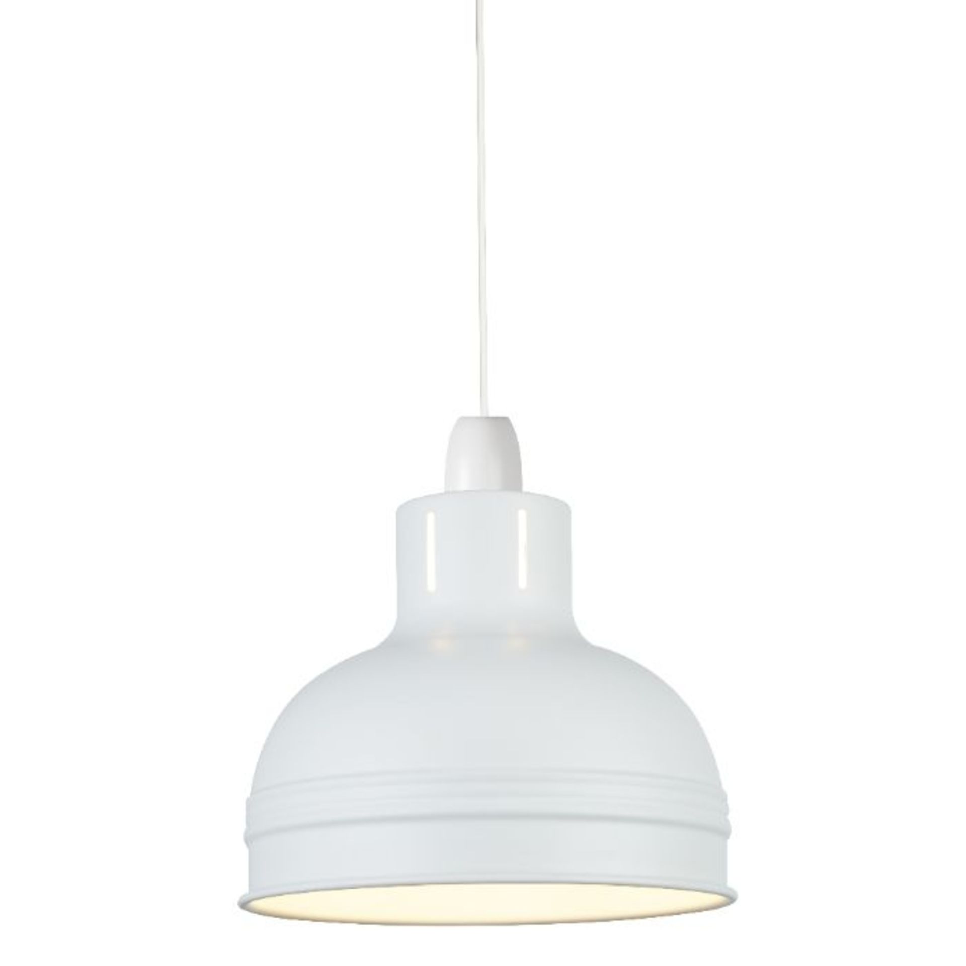 METAL PENDANT CEILING LIGHT (MATT CREAM) (700348CW - SRL1/29C)