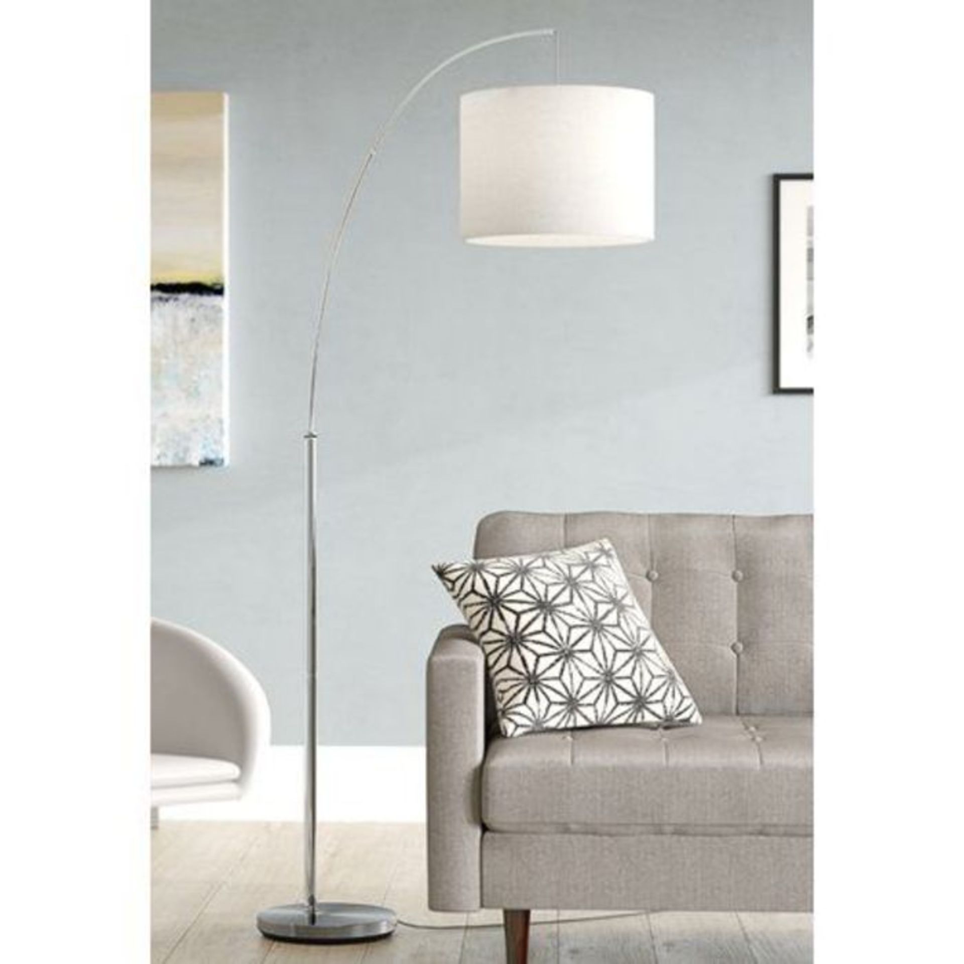 Zipcode Design, Anna 180 cm Arched Floor Lamp (WHITE) - RRP £189.99 (IQF3084 - 26857/11)