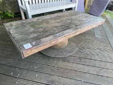 Bespoke Timber Cable Reel Based Low Level Outdoor Table