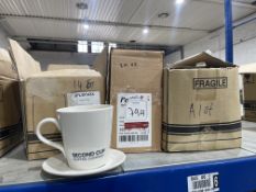 14no. 20oz Branded Coffee Mugs With Saucer, Please Note: There is NO VAT on the HAMMER Price of this