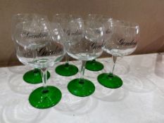 6no. Gordons Branded Gin Glasses