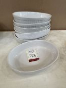 7no. Oval Serving Dishes as Lotted 280 x 190mm, Note: 2no. Different Patterns