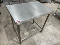 Stainless Steel Preparation Table, 900 x 600mm