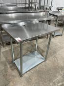 Stainless Steel Preparation Table, 920 x 610mm Please Note: Hole in Table, Please Note: There is