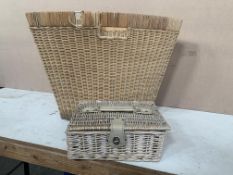 Various Size Wicker Baskets As Lotted