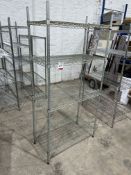 4-tier Wire Racking, 900 x 450 x 1820mm