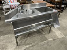 Stainless Steel Corner Sink Unit & Basin