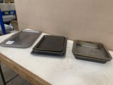 11no. Various Sized Baking Trays