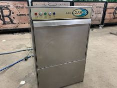 Classeq Duo 2 Undercounter Glasswasher, Please Note: There is NO VAT on the HAMMER Price of this Lot