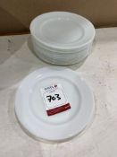 12no. White Side Plates, 200mm dia