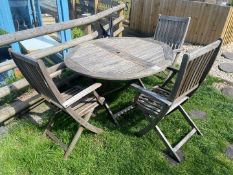 Timber Outdoor Dining Table and Chairs