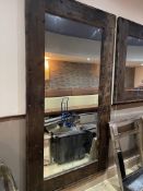Timber Frame Mirror, 2450mm x 1350mm Please Note: Purchaser Must Ensure They Bring a suitable