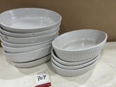 11no. Oval Serving Dishes as Lotted 280 x 190mm, Note: 2no. Different Patterns