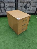 Timber 3-Drawer Pedestal as Lotted