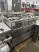 Smeg Stainless Steel Gas Oven With 5 Piece Gas Hob