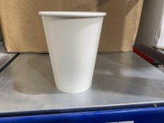 1no. Boxed 12oz Plain Paper Coffee Cups, Please Note: There is NO VAT on the HAMMER Price of this