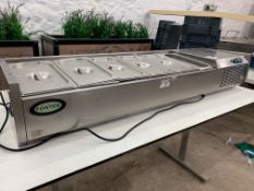 Foster Stainless Steel 6-Section Countertop Chiller