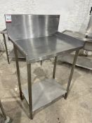 Stainless Steel Preparation Table with Splashback