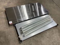 Stainless Steel Preparation Table, Note: Table is Collapsed as Illustrated, Please Note: There is NO