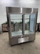 Stainless Steel Glass Fronted Display Fridge