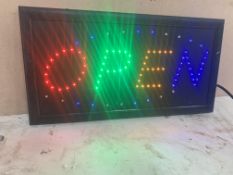 Lightup LED Open Sign