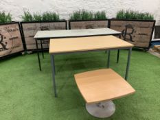 3no. Various Size & Style Tables As Lotted