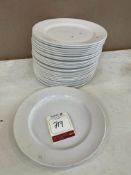 25no. White Plates, 240mm dia